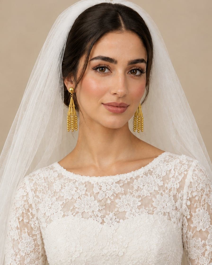 Granulated Tassel Earrings