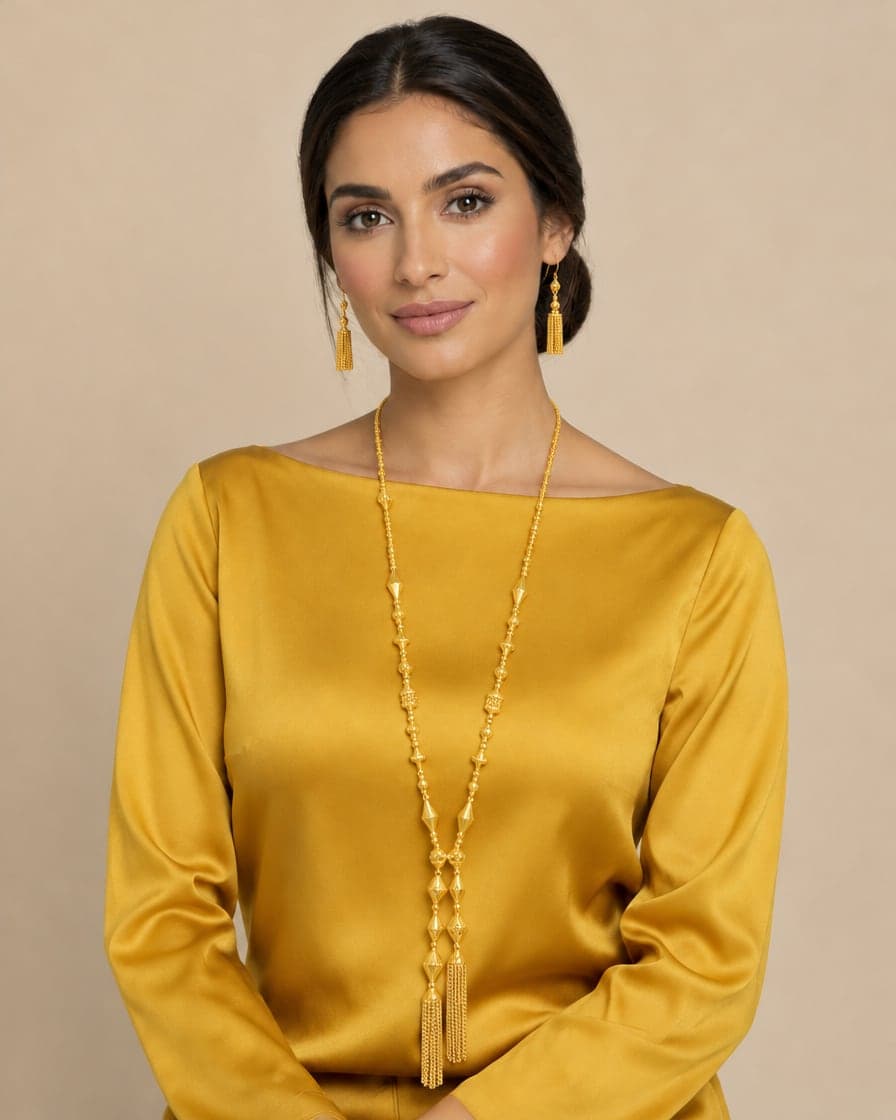 Twin-Tassel Subha Set