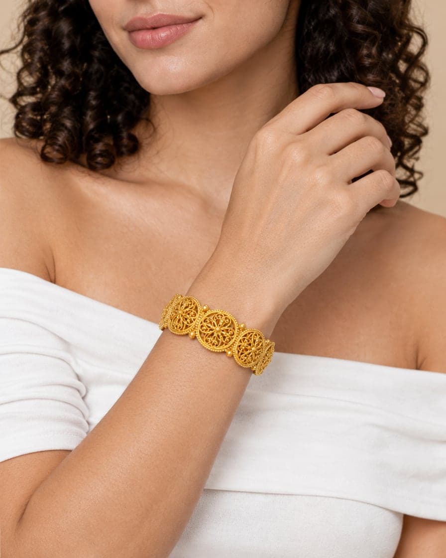 Openwork Medallion Bracelet
