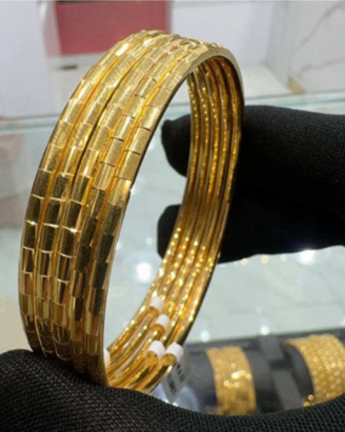 Polished Rectangle Hiyool Bangle