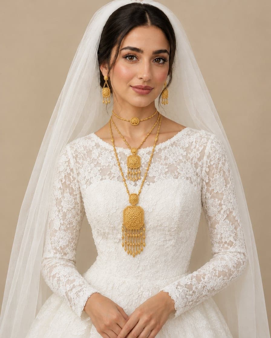 Fringed Square Set with Choker