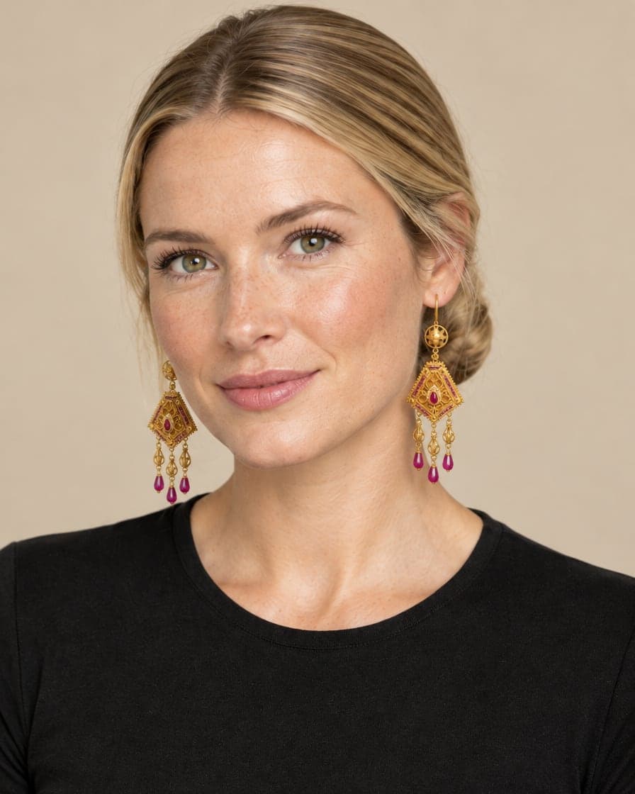 Diamond Drop Earrings