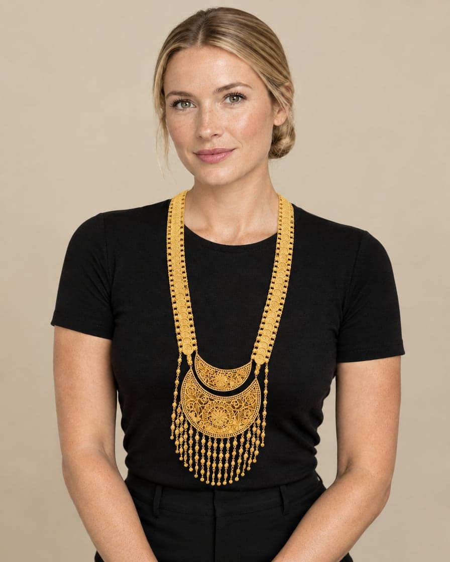 Crescent Coin Mariya Necklace
