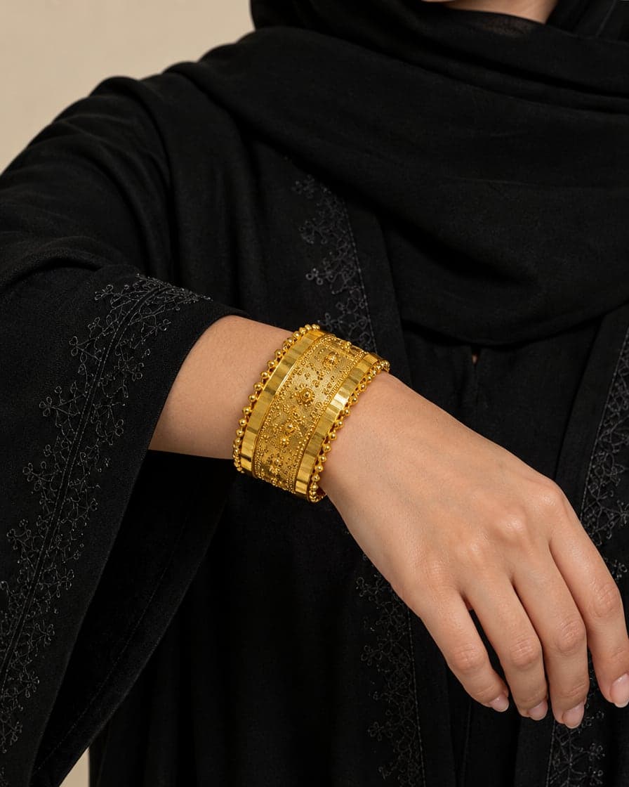 Granulated-Edge Bracelet