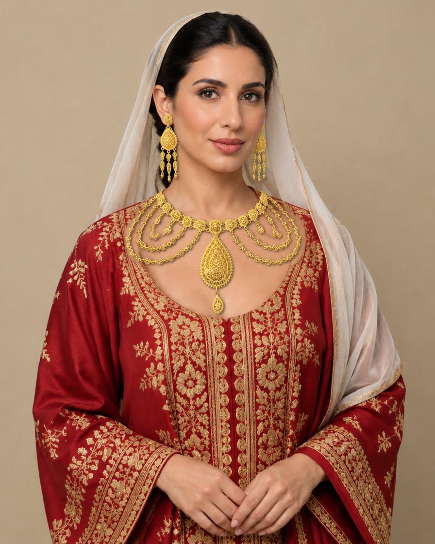 Drop Mariya Set with Tassels