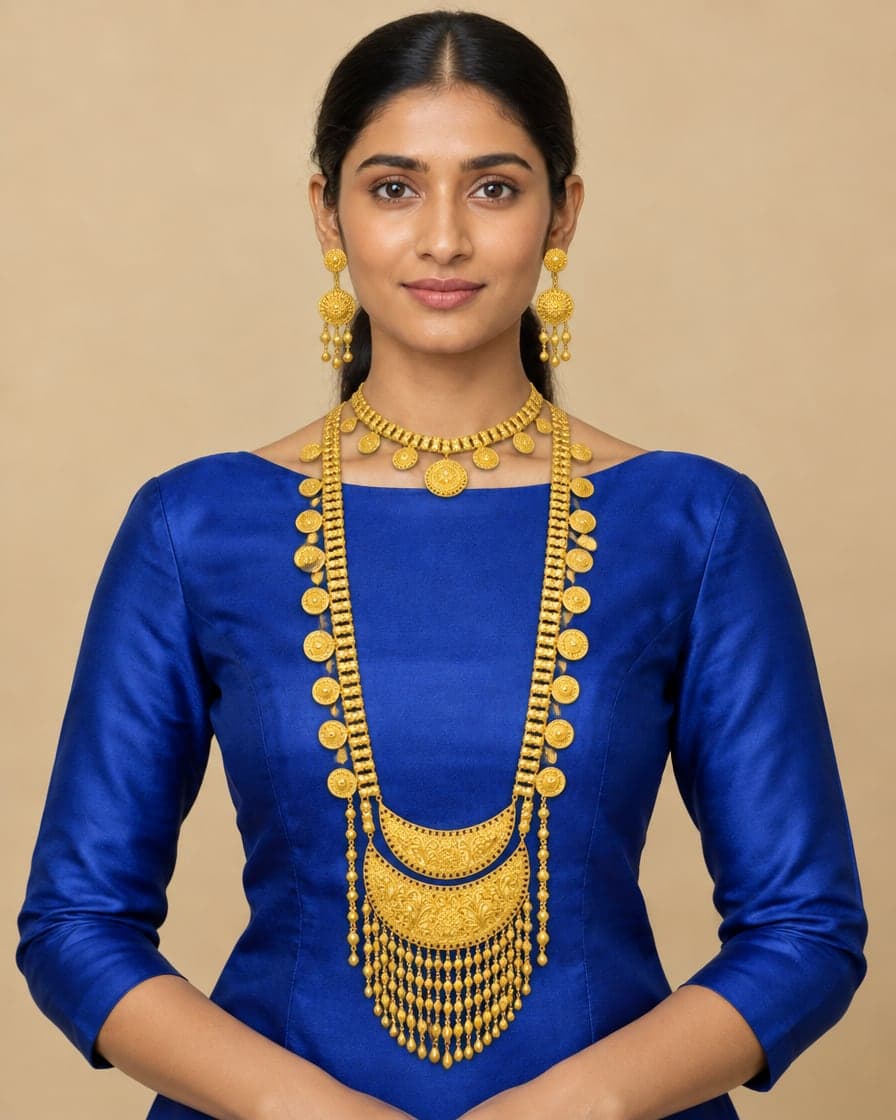 Gold Coin Mariya Set with Choker