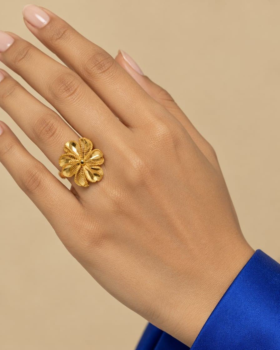 Whirling Rose Ring